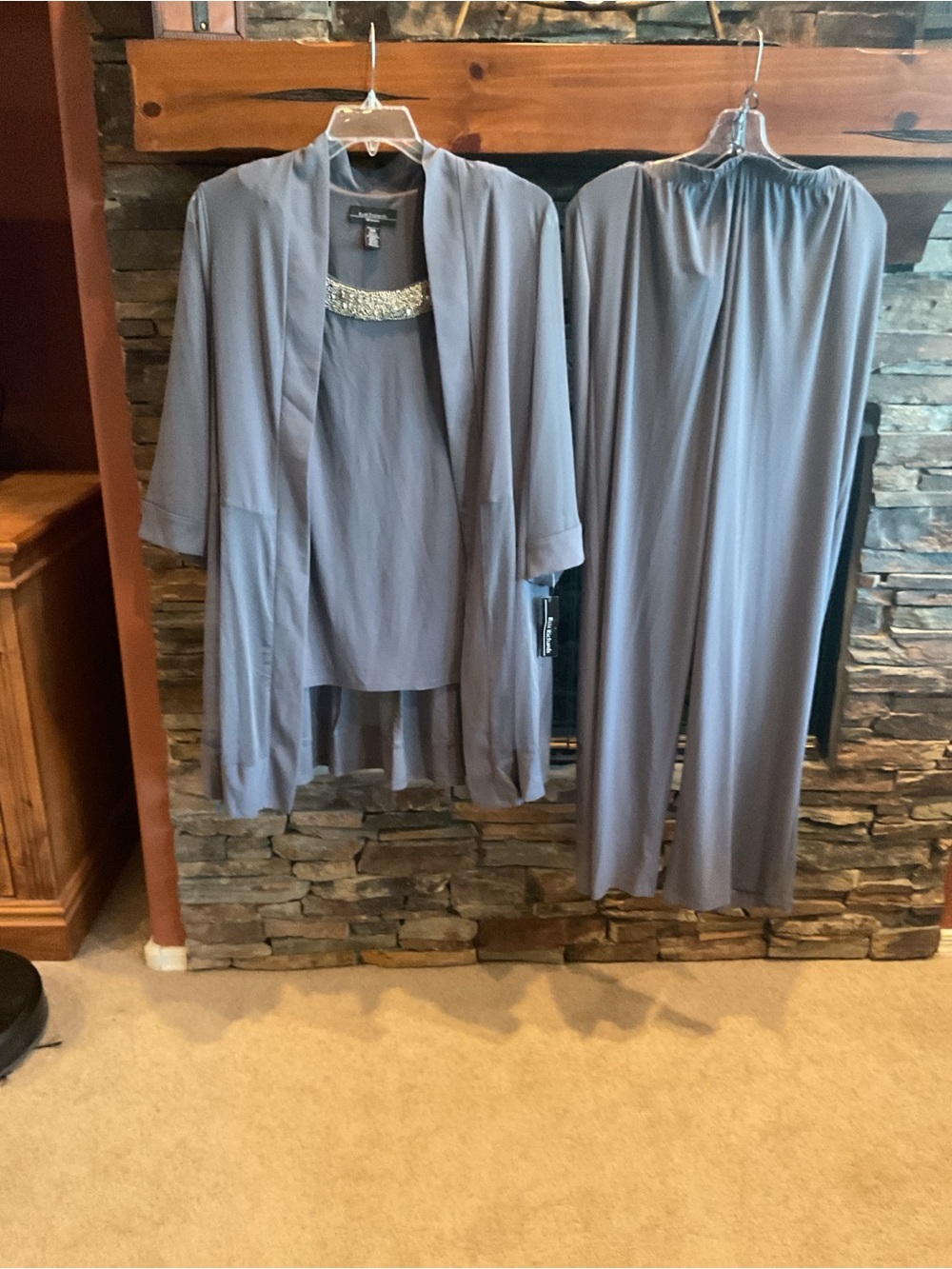 Elegant Formal Wear - Beautiful Lilac -Grey Women's Two-Piece Outfit -Size 20